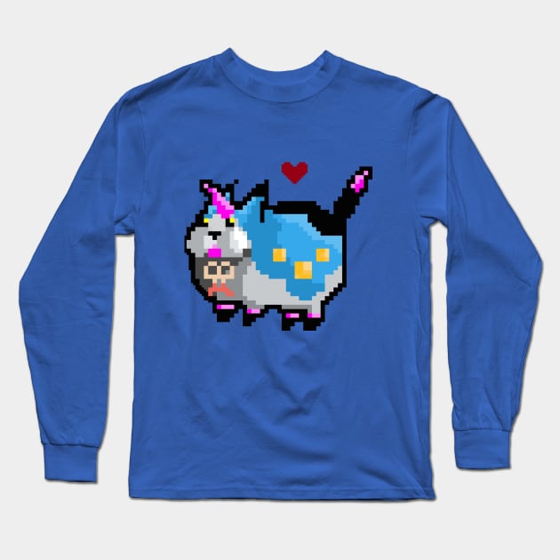 Pixel Meow-wow Long Sleeve T-Shirt by princessjoel